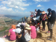 مشروع التعليم إلى القمم في المدرسة الثانوية الشاملة يفتتح عامه برحلة إلى طبريا